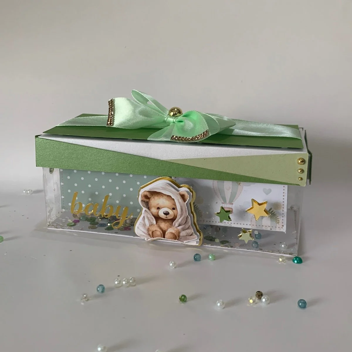 Boite flottante double surprise - Bébé Ours