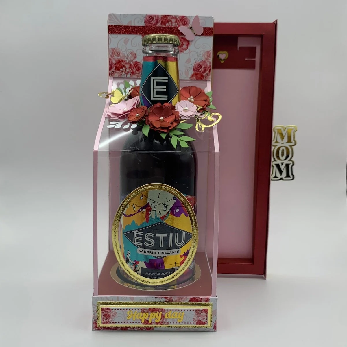 Boite pour mini bouteille avec tiroir - Mom Terrarium