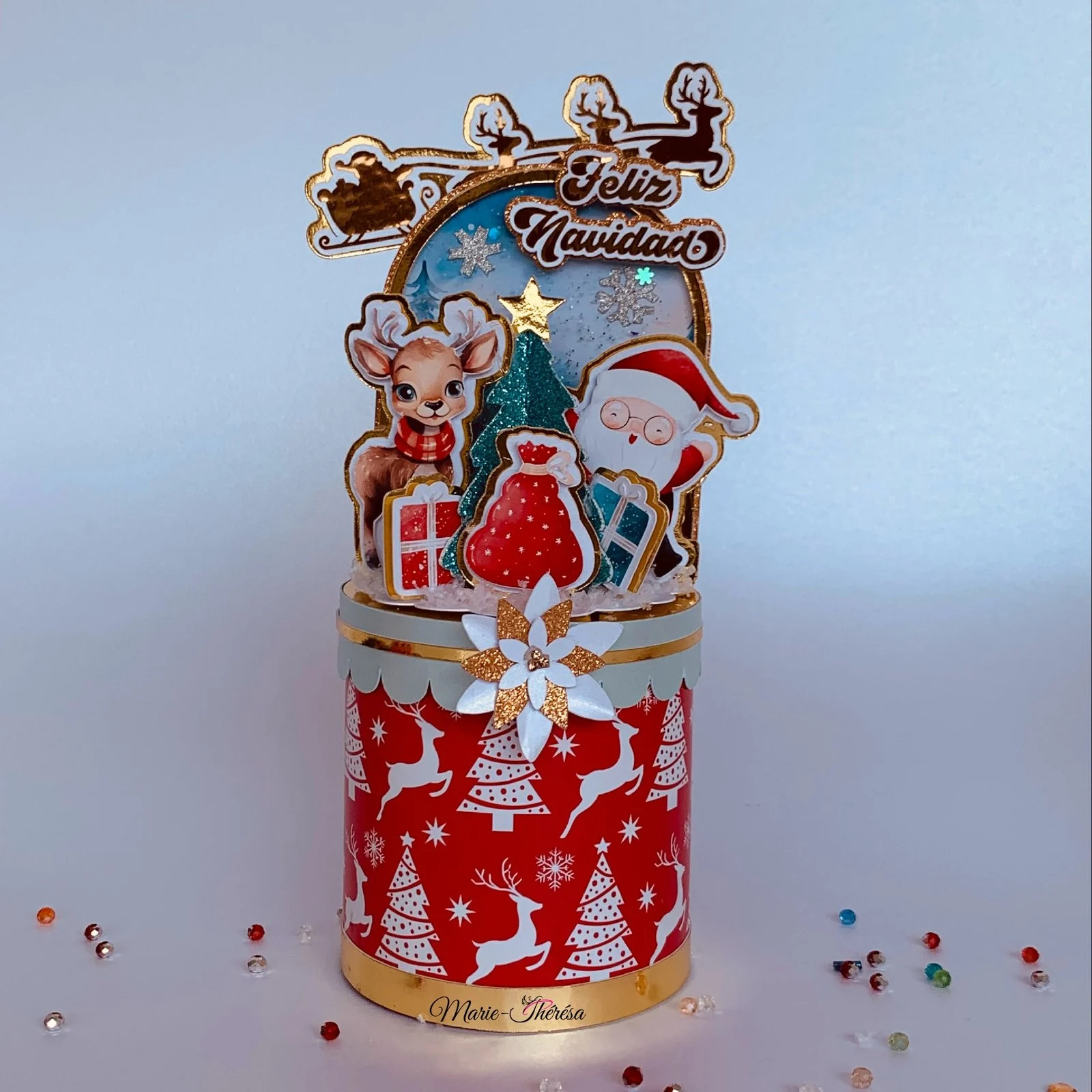 Boite pour Pringles personnalisée - Père Noël