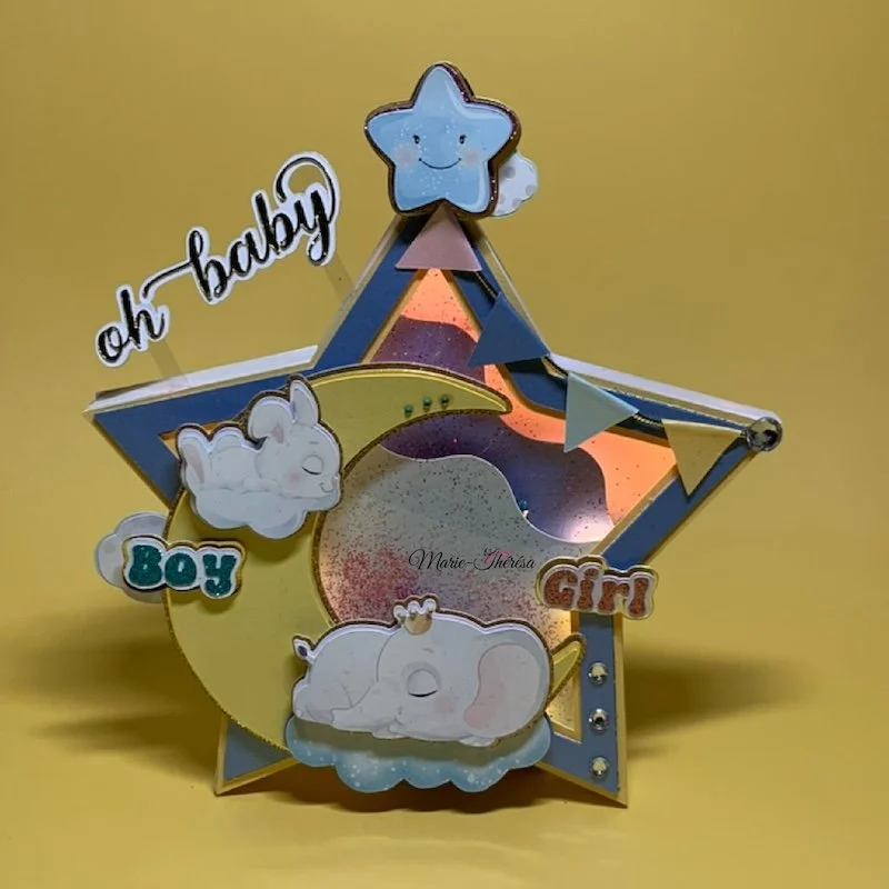 Cake Topper Etoile Lumineuse - Oh Baby – Image 2